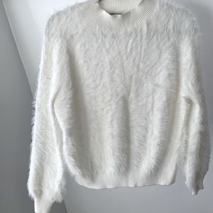 Urban outfitters cream fuzzy sweater